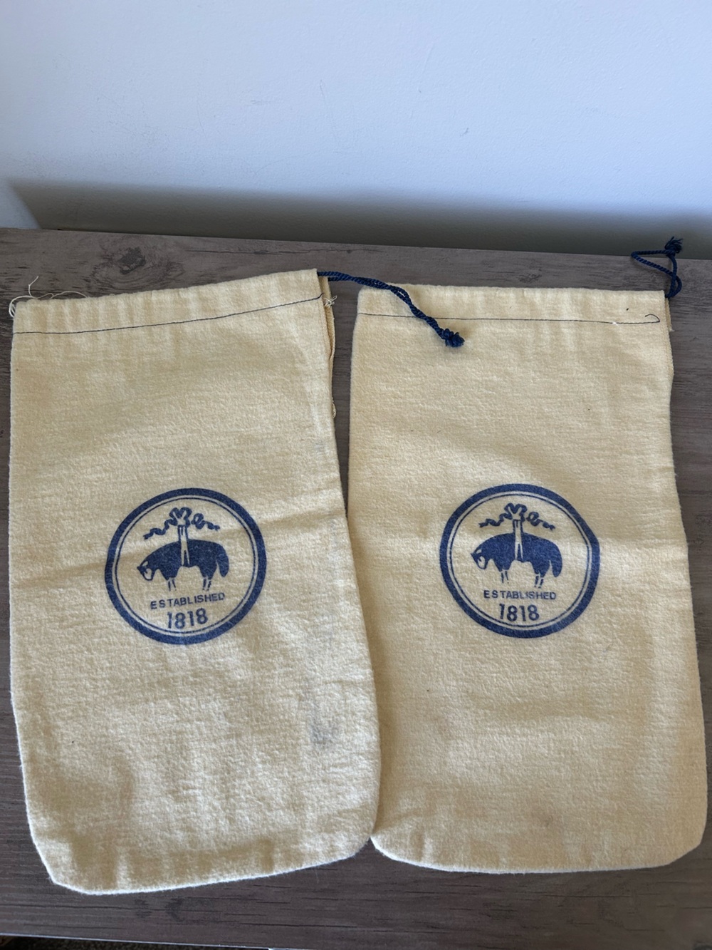 Brooks Brothers Vintage Shoe Bags - two bags